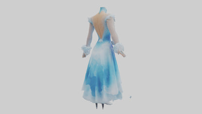 Cartoon Ice Skating Dress model 3D model