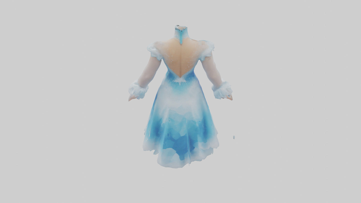 Cartoon Ice Skating Dress model 3D model