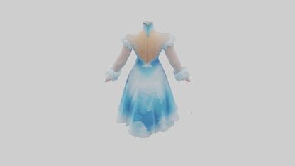 Cartoon Ice Skating Dress model 3D model