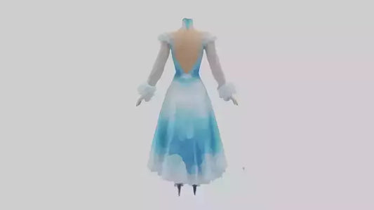 Cartoon Ice Skating Dress model 3D model