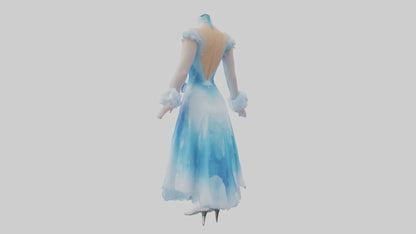 Cartoon Ice Skating Dress model 3D model
