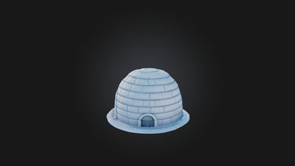 3D model Cartoon Igloo VR / AR / low-poly
