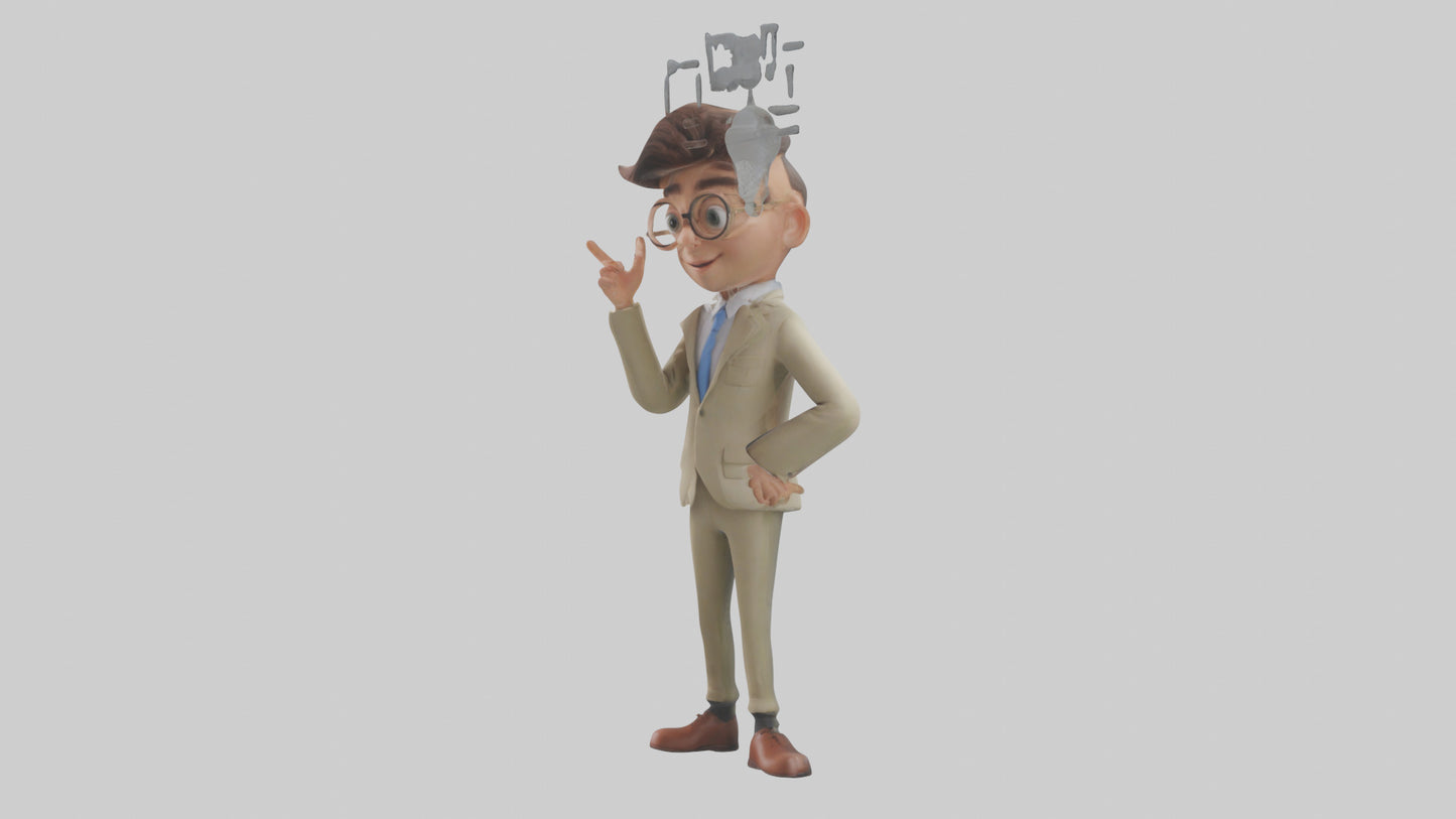 Cartoon Interpreter model 3D model