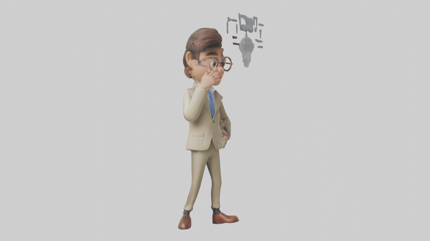 Cartoon Interpreter model 3D model