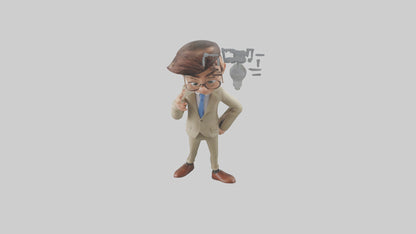 Cartoon Interpreter model 3D model