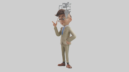 Cartoon Interpreter model 3D model