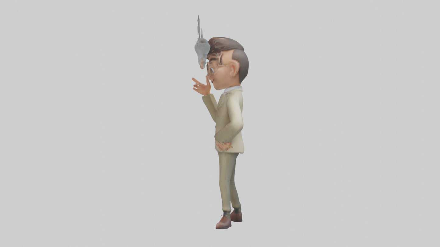 Cartoon Interpreter model 3D model