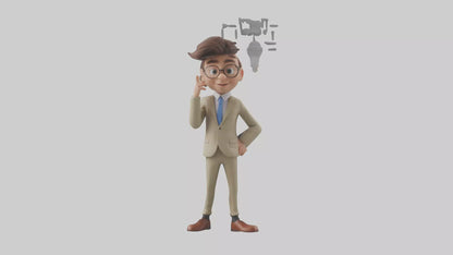 Cartoon Interpreter model 3D model