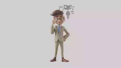 Cartoon Interpreter model 3D model