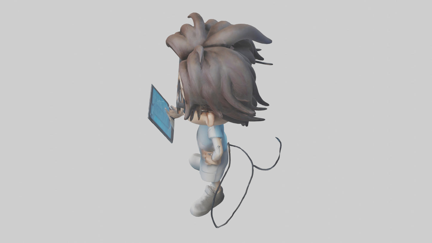 Cartoon IT Specialist model 2 3D model