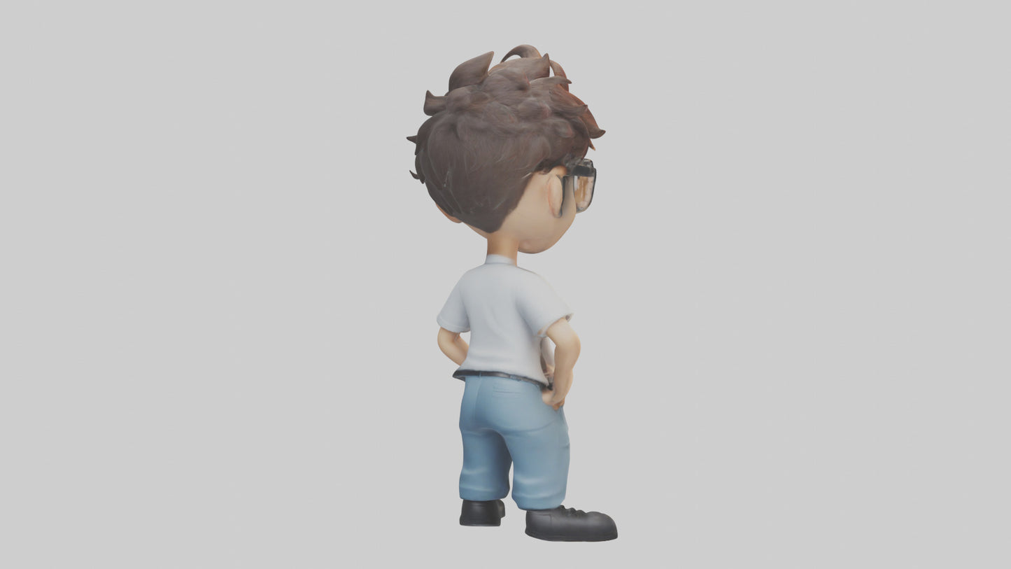 Cartoon IT Specialist model 3D model