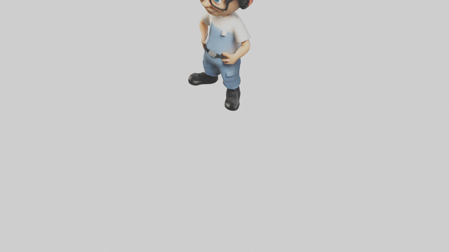 Cartoon IT Specialist model 3D model