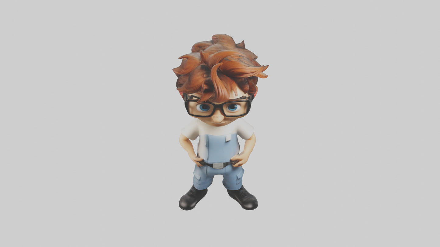 Cartoon IT Specialist model 3D model