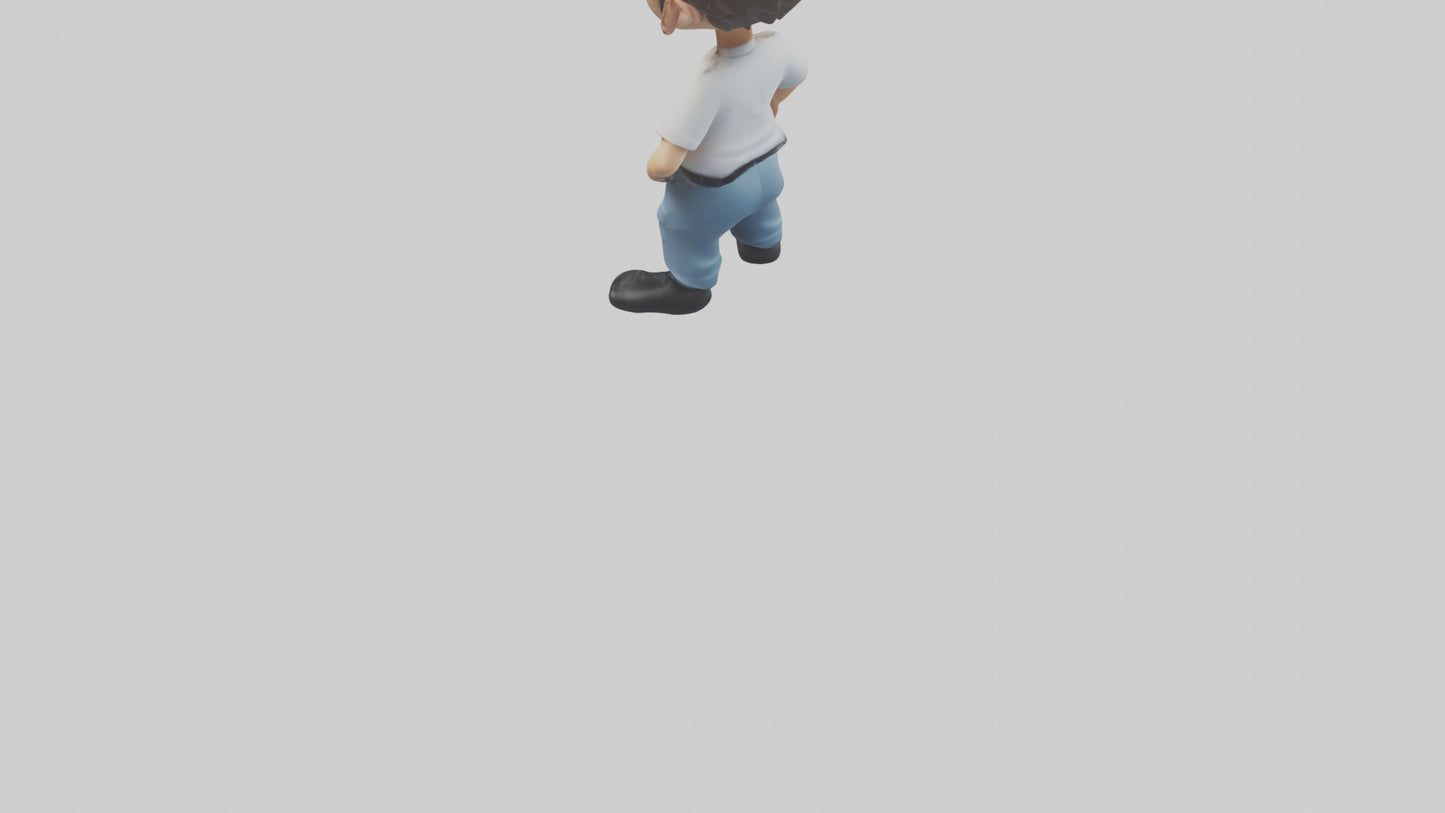 Cartoon IT Specialist model 3D model