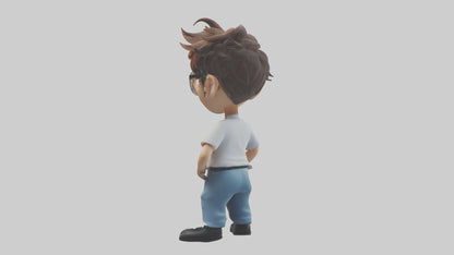 Cartoon IT Specialist model 3D model