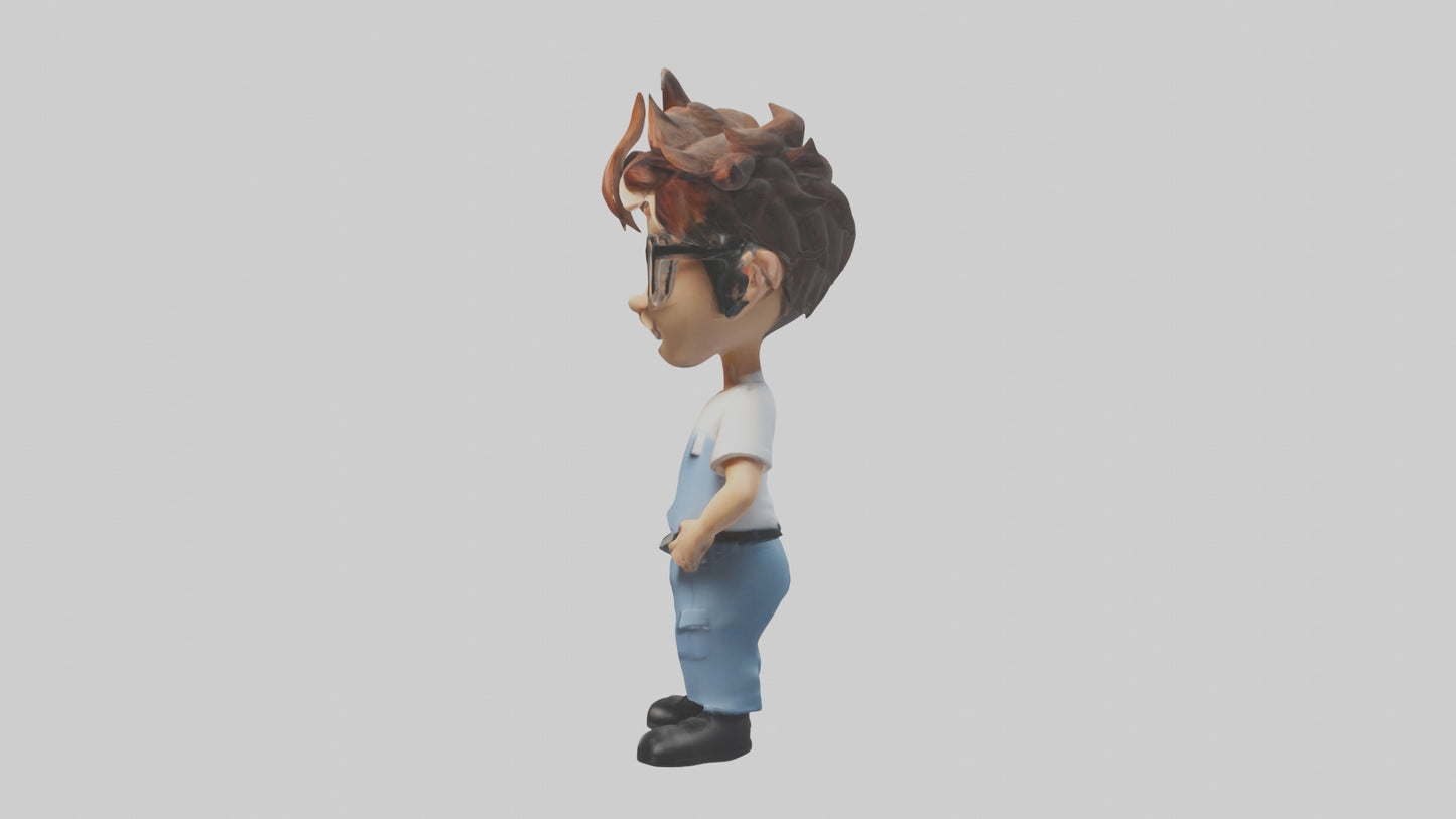 Cartoon IT Specialist model 3D model