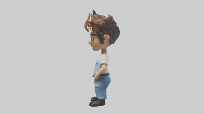 Cartoon IT Specialist model 3D model