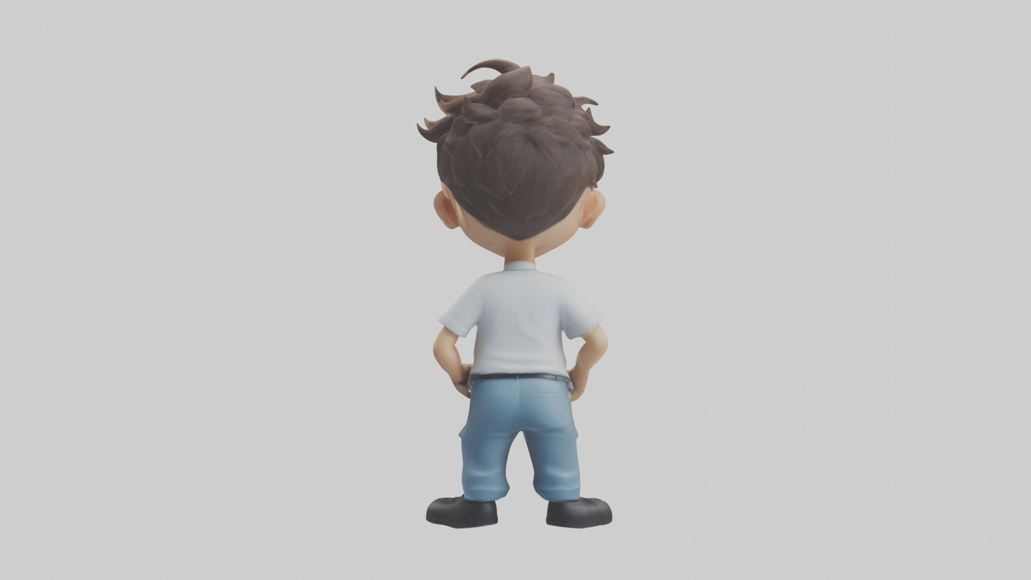 Cartoon IT Specialist model 3D model