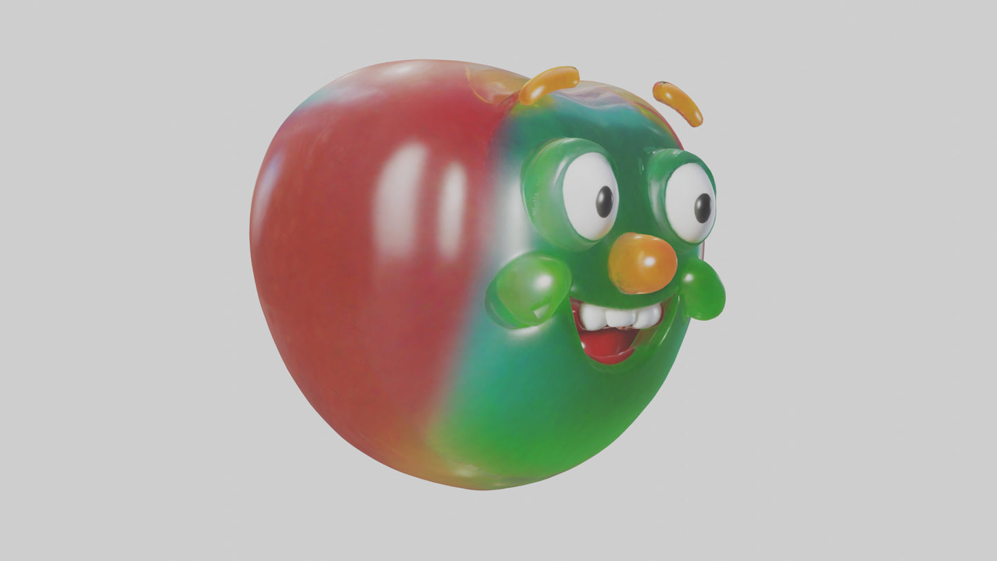 Cartoon Jelly Bean model 3D model