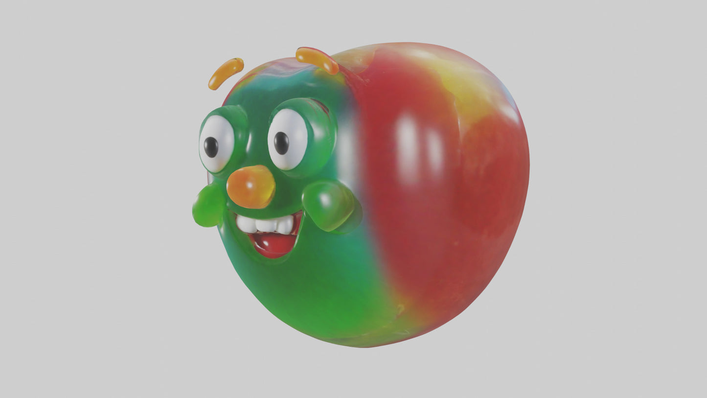 Cartoon Jelly Bean model 3D model