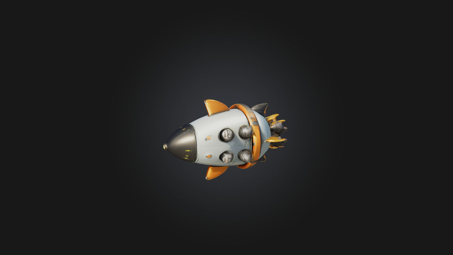 Cartoon Jetpack 3D model