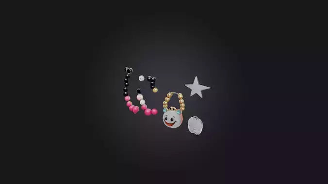 Cartoon Jewelry 3D model