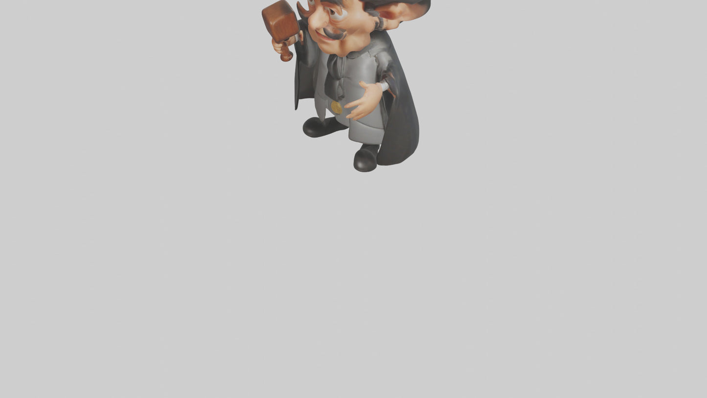 Cartoon Judge model 3D model