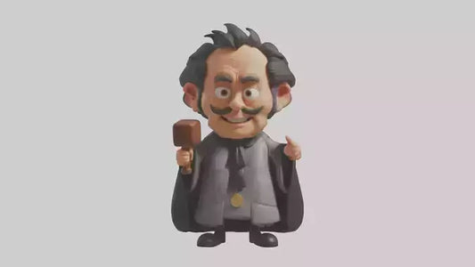 Cartoon Judge model 3D model