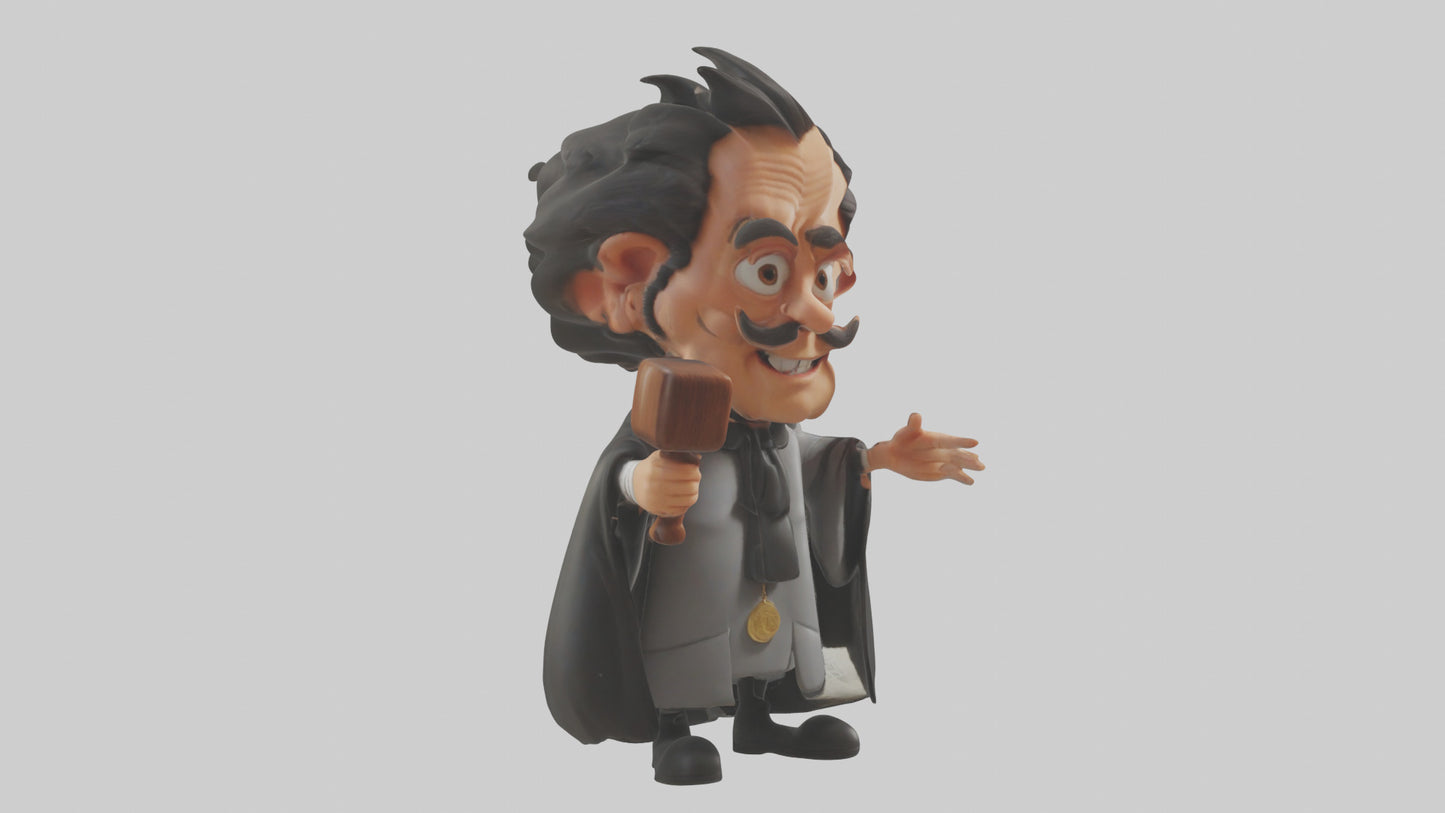 Cartoon Judge model 3D model