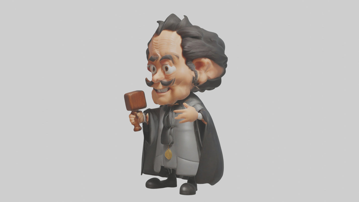 Cartoon Judge model 3D model