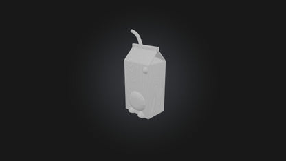 Cartoon Juice Box 3D model