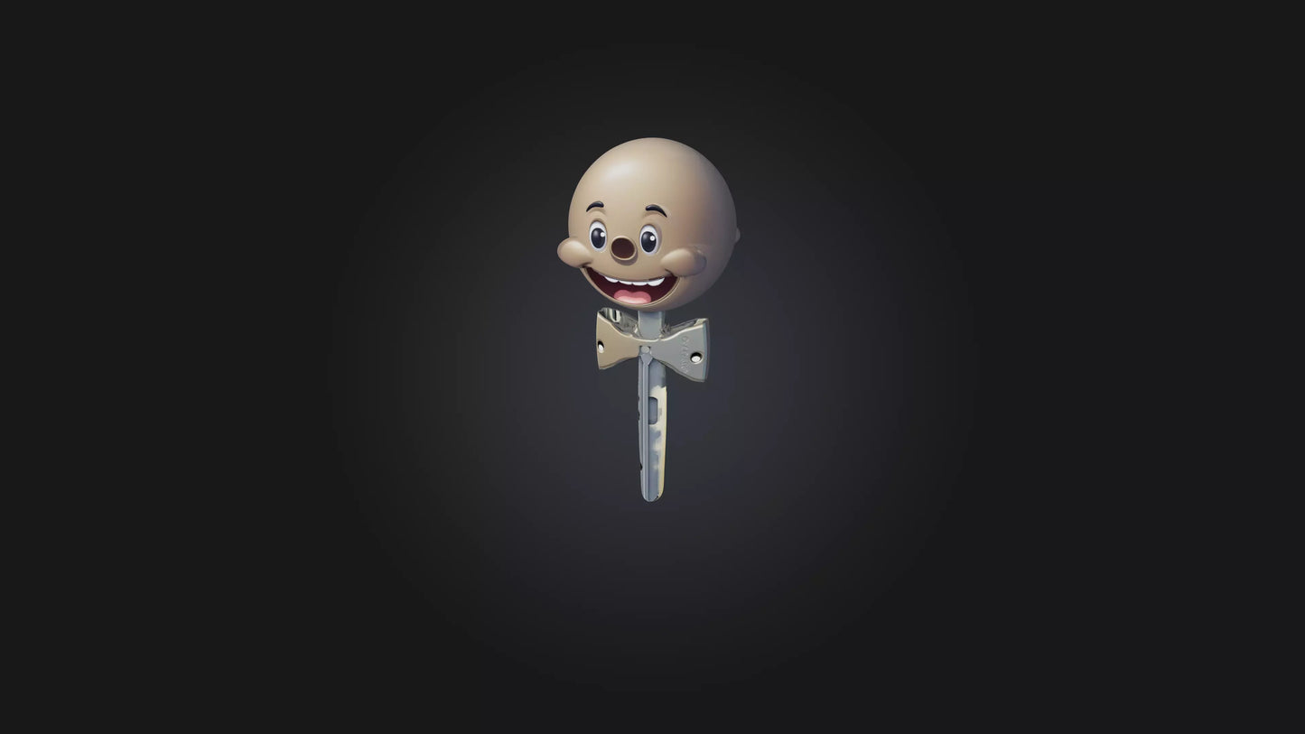 Cartoon Key 3D model