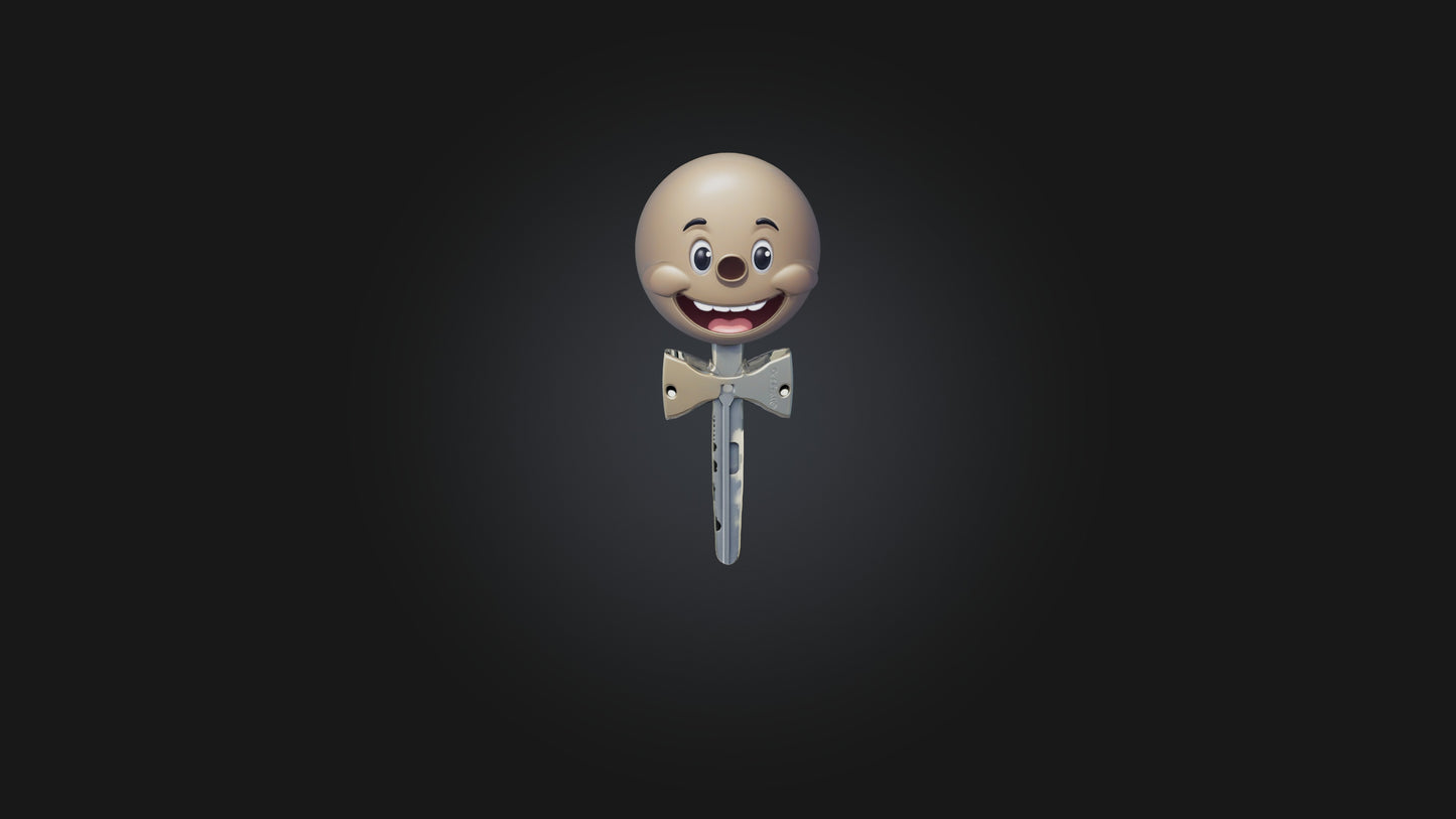 Cartoon Key 3D model