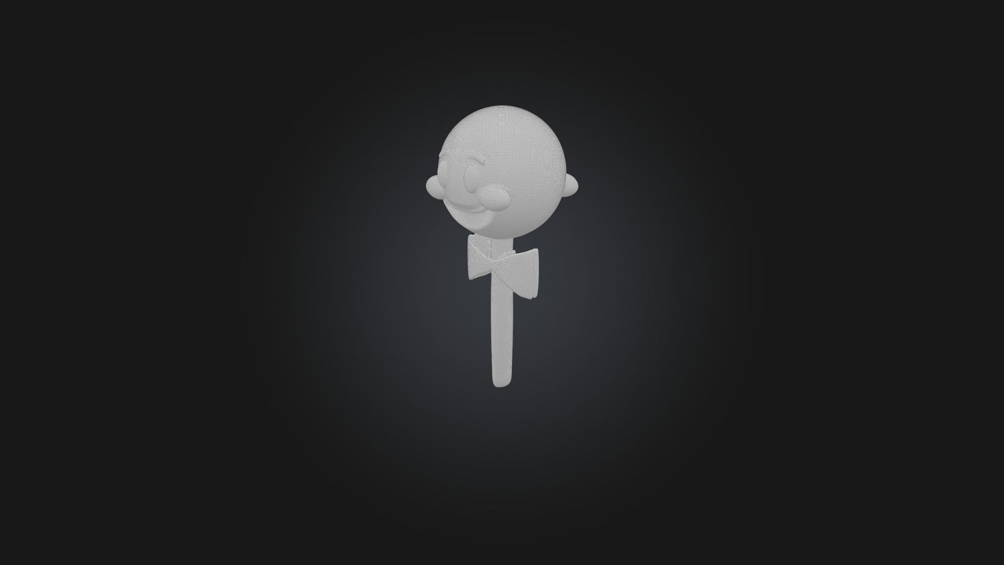 Cartoon Key 3D model