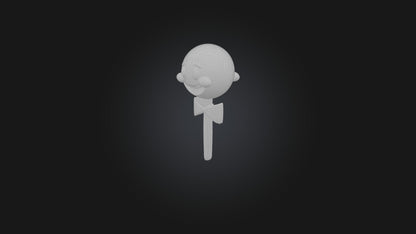Cartoon Key 3D model