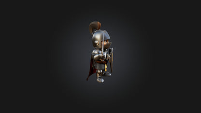 Cartoon Knight 3D model
