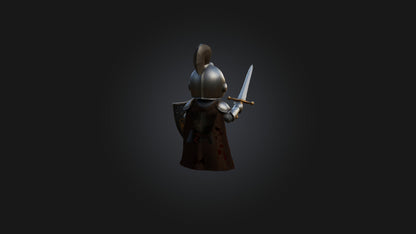 Cartoon Knight 3D model