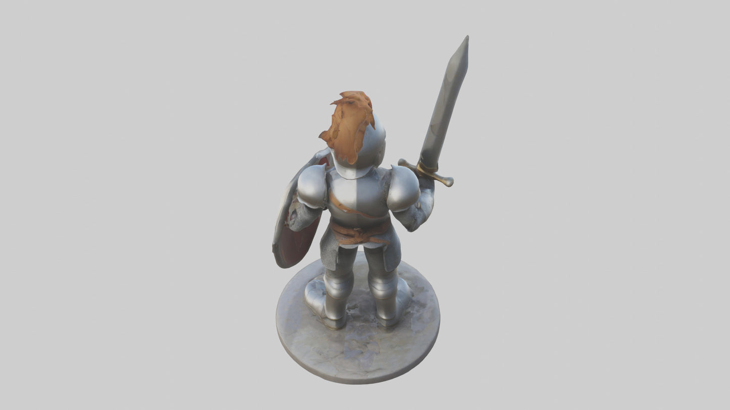 Cartoon Knight model 3D model