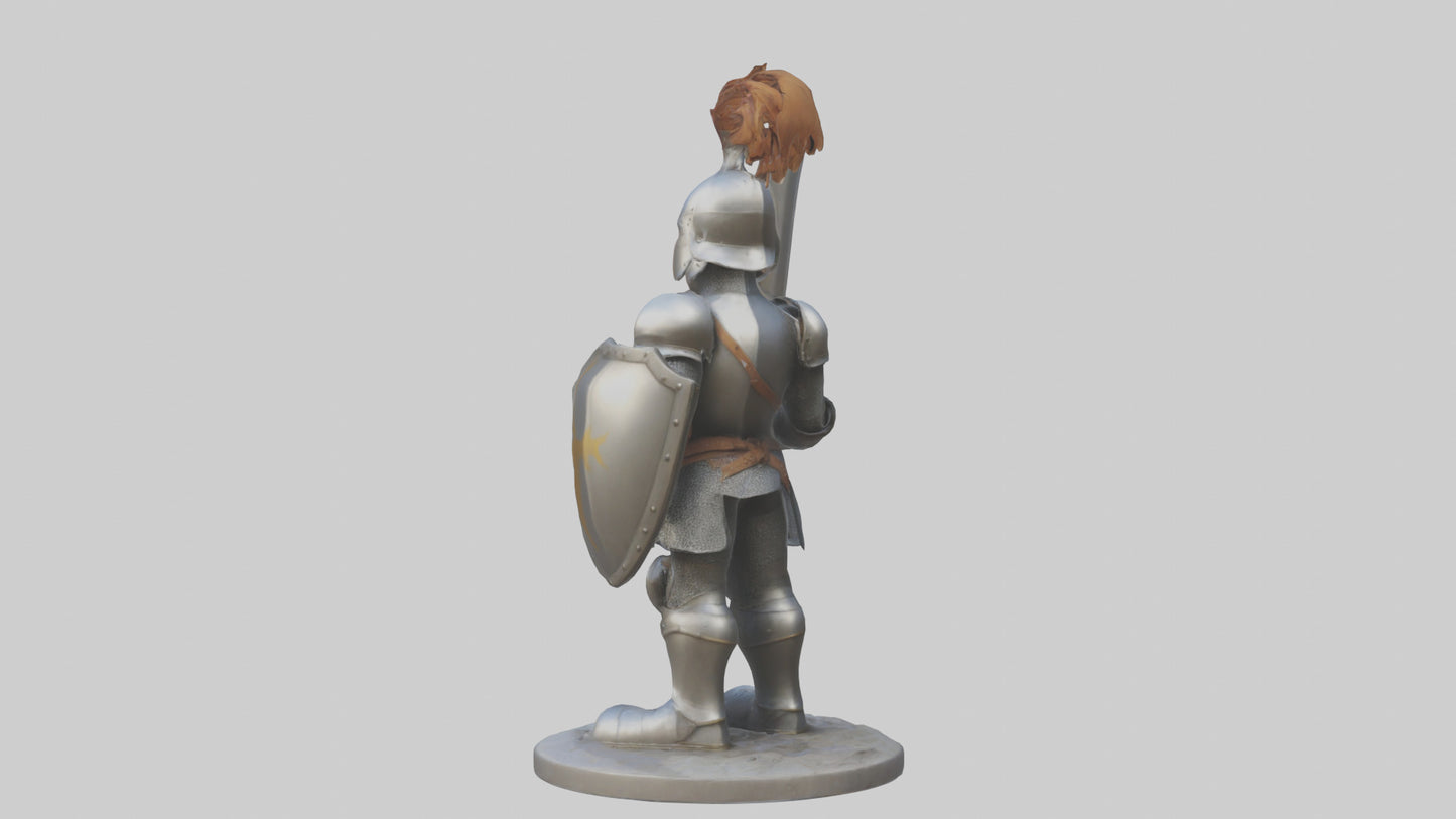 Cartoon Knight model 3D model