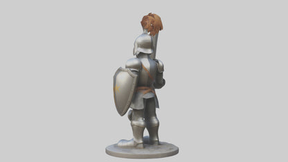Cartoon Knight model 3D model