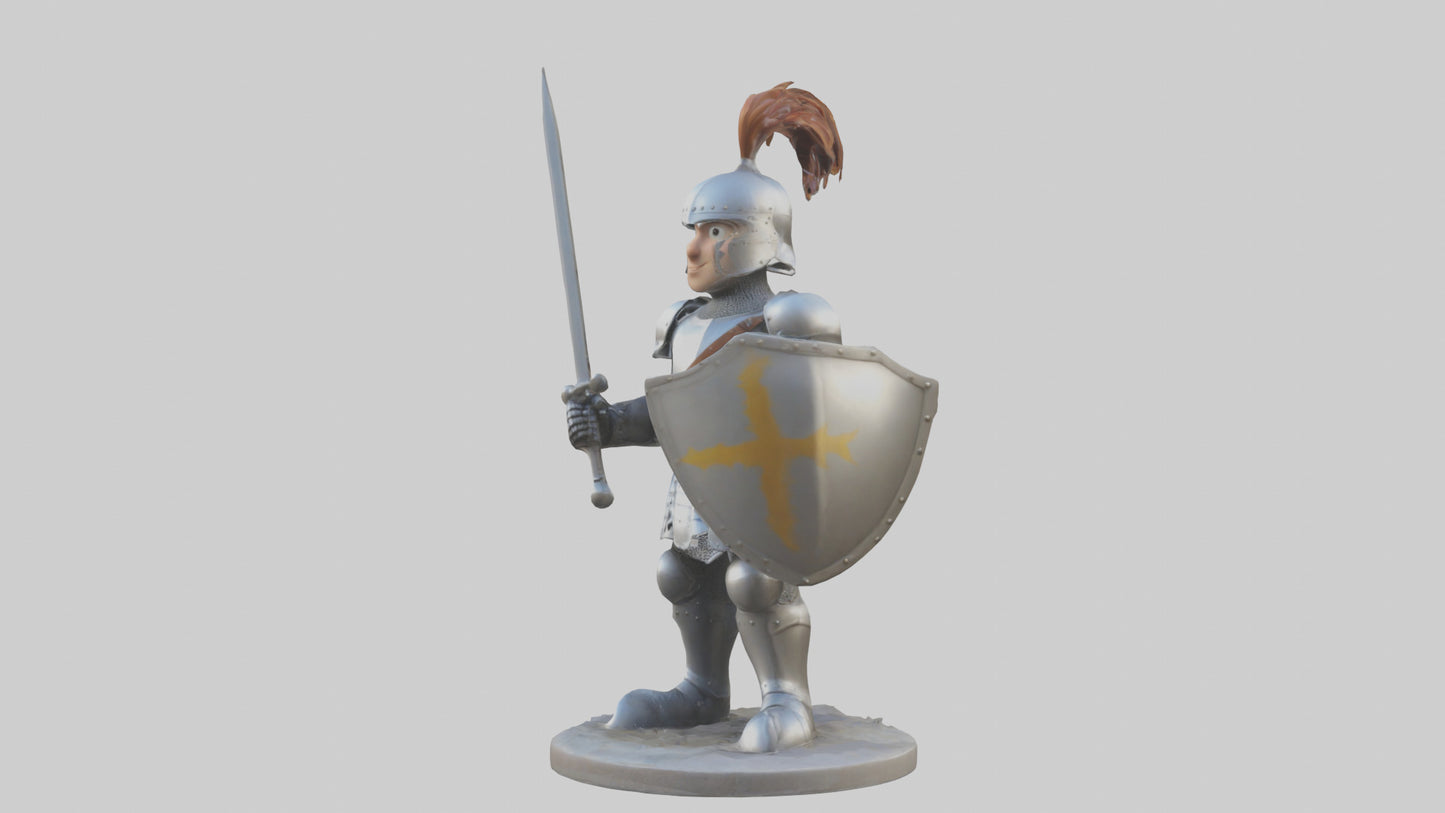 Cartoon Knight model 3D model