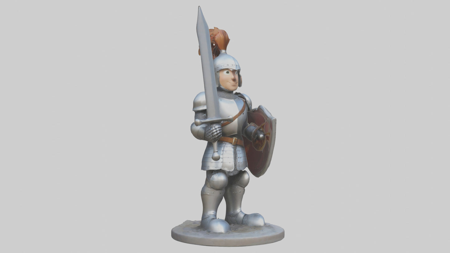 Cartoon Knight model 3D model