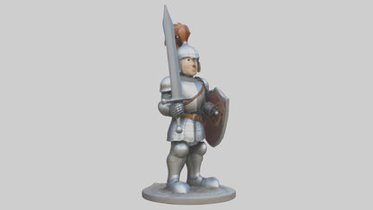 Cartoon Knight model 3D model