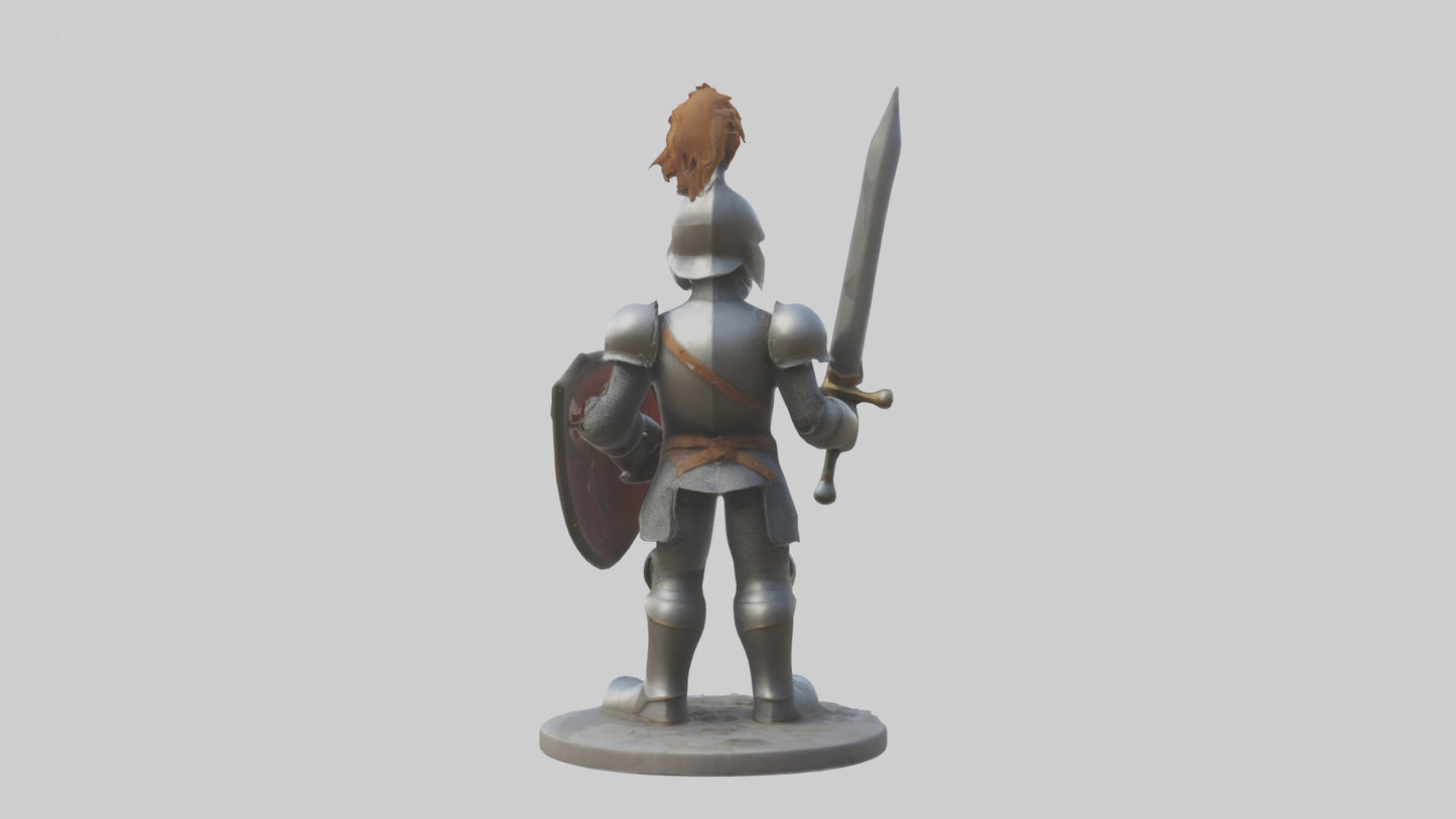 Cartoon Knight model 3D model