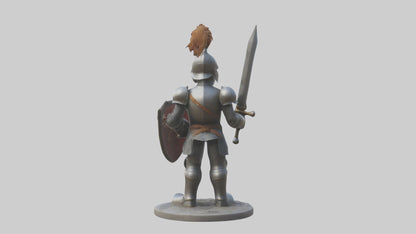 Cartoon Knight model 3D model