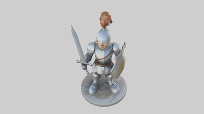 Cartoon Knight model 3D model