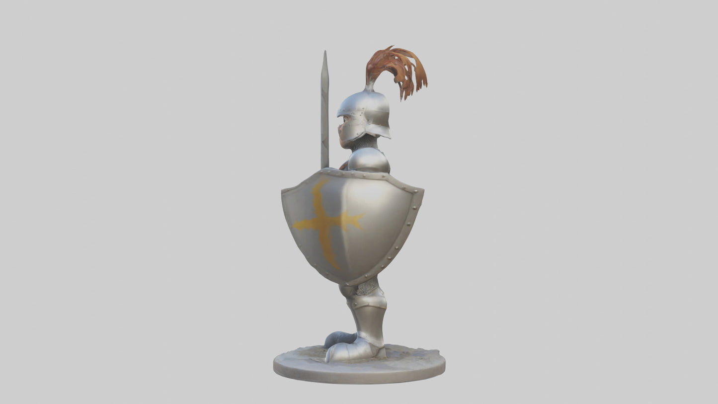 Cartoon Knight model 3D model
