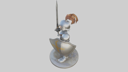 Cartoon Knight model 3D model