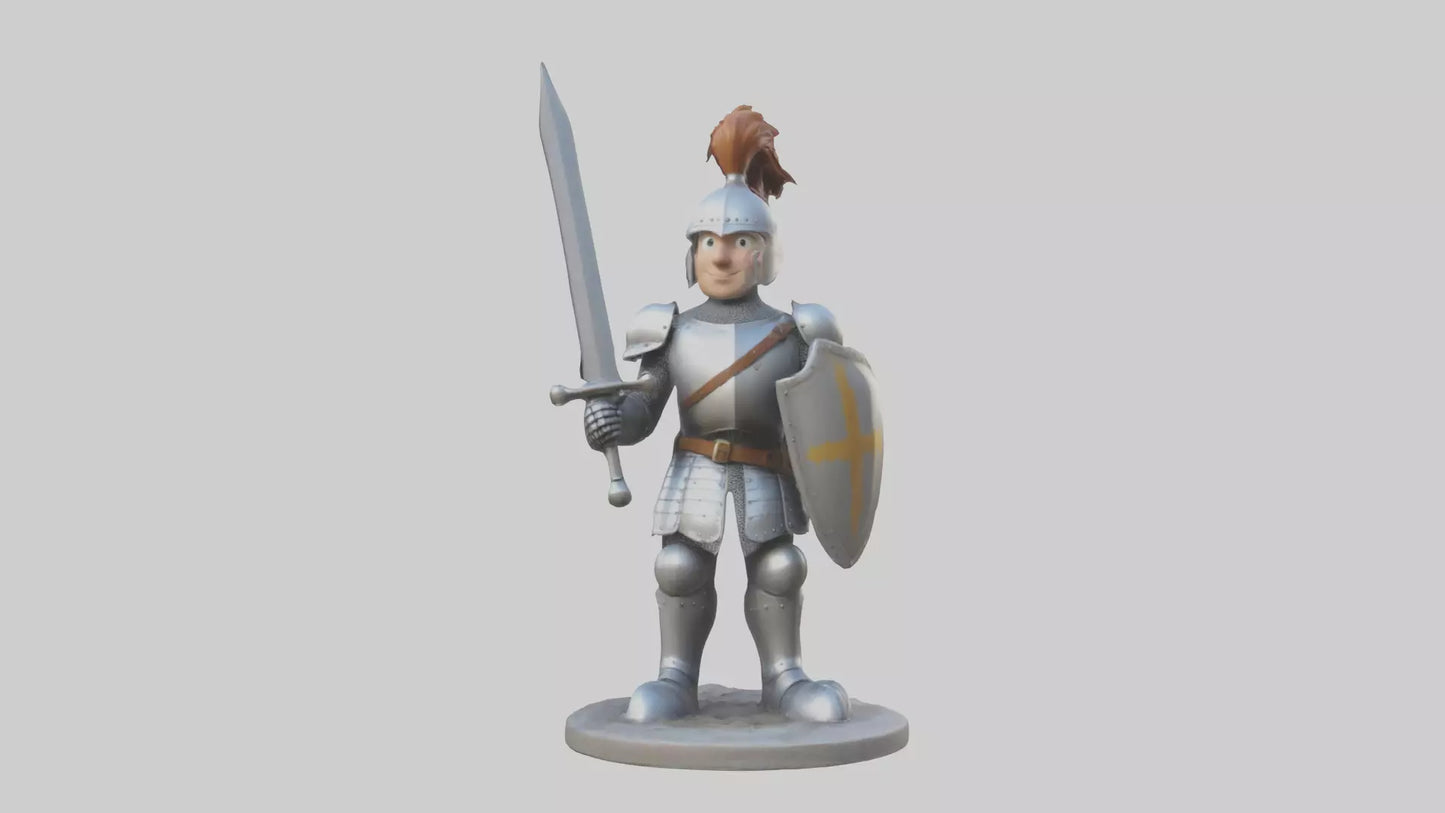 Cartoon Knight model 3D model