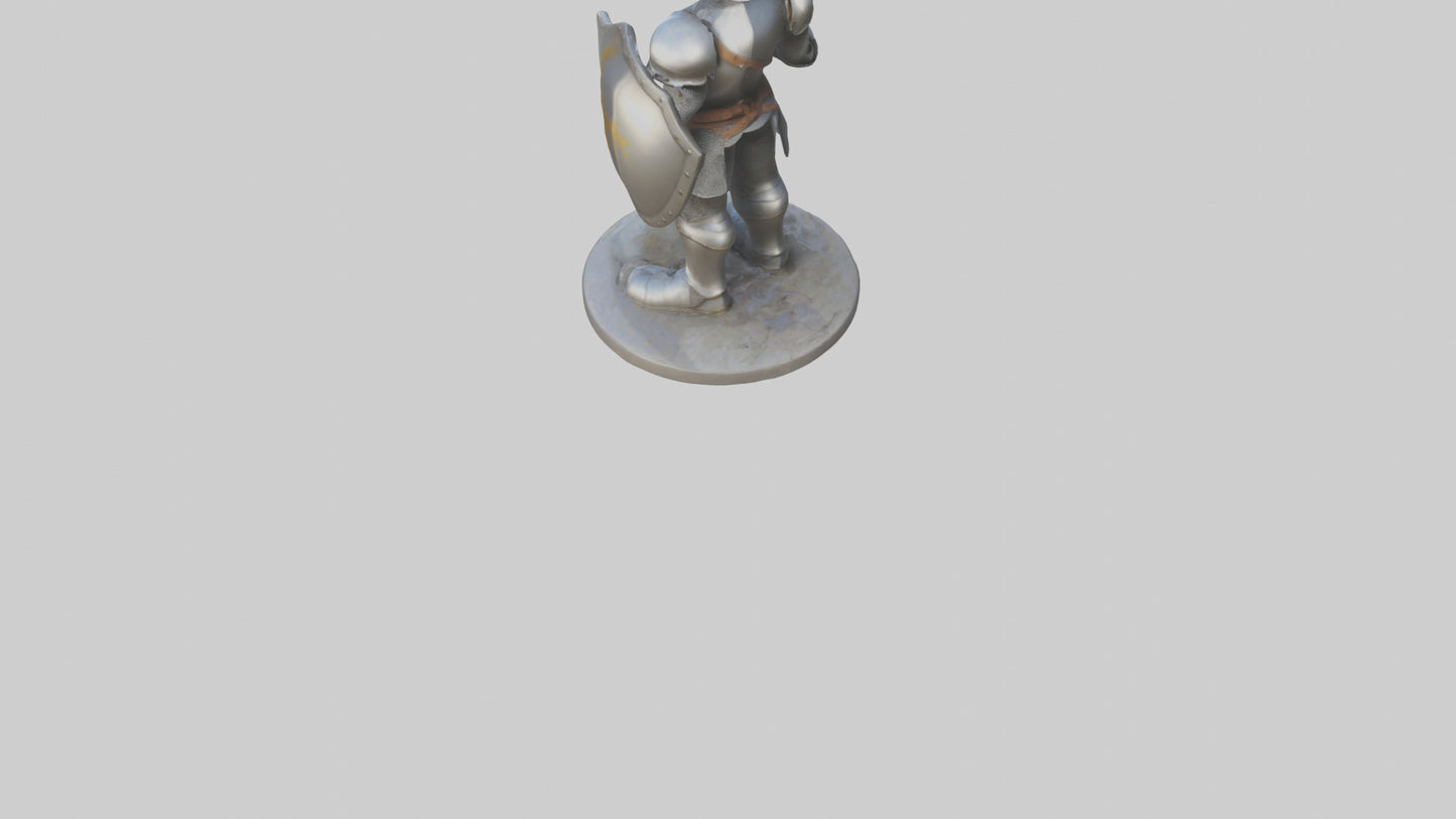 Cartoon Knight model 3D model